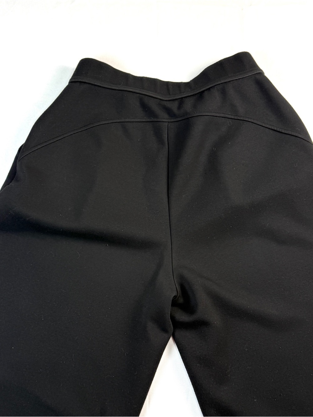 Halara Black Wide Leg Pleated Pants Small High Rise Pull On Career Lounge - Picture 6 of 8